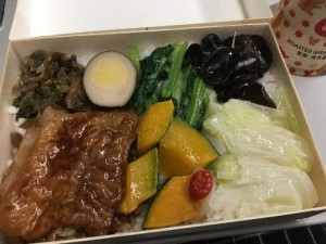 The lunch box on train were very delicious