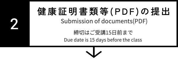 健康証明書類等(PDF)の提出
